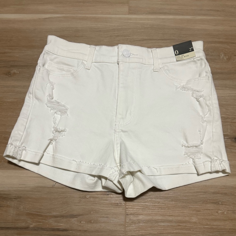 NWT Abercrombie high rise shorts
